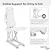 Drive Medical 477200252 Bellavita Bath Lift Chair, White