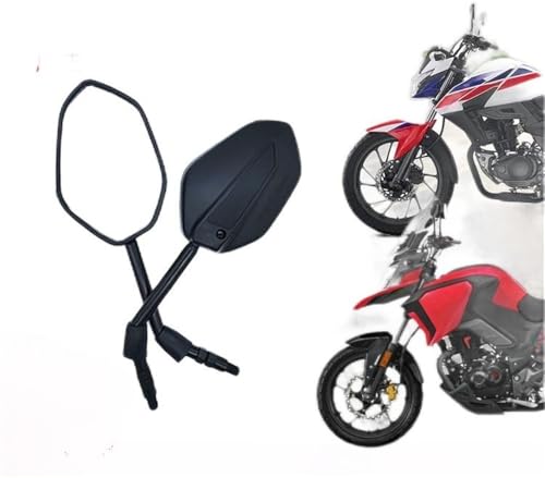 Espejo retrovisor de motocicleta con cristal antirreflejo compatible con CB190X 4