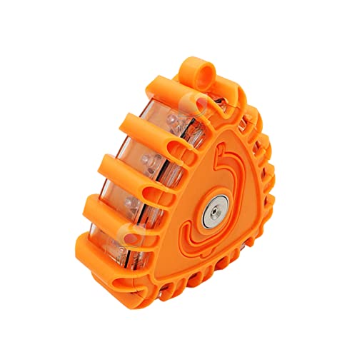 OUNONA Rotating Road Safety Light Orange Lane Light Traffic Warning Light Swivel Lights