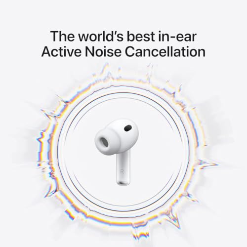 Image of Wireless Earbuds with Bluetooth 5.3, HiFi Stereo Sound, Quad ENC Noise Cancellation, IPX7 Waterproof, 50 Hours Playtime, White