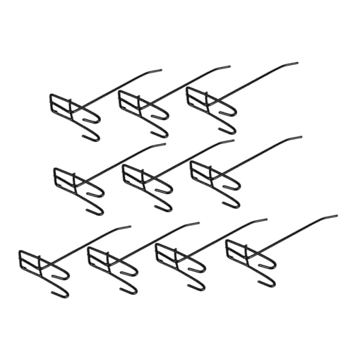 ARTIBETTER 10 Pack Grid Hook Wall Display Hanger Heavy Duty Utility Hooks for Kitchen Supermarket Jewelry Organizer Easy Installation Aesthetic Enhancement