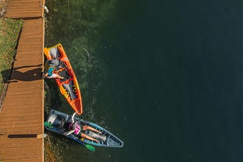 Image of Perception Hangtime 11 Kayak - Recreational Kayak with Reclining Seat - Rear Seat for Lounging - 11 ft