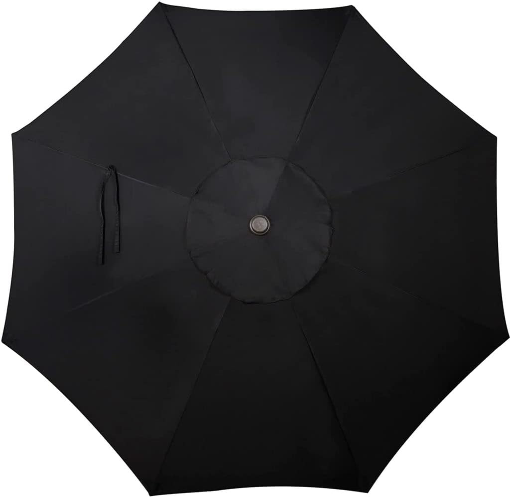 Patio Umbrella Replacement Canopy 2.7m 8 Arms Parasol Covers Waterproof Outdoor Market Umbrella Top for Lawn Garden Backyard Pool