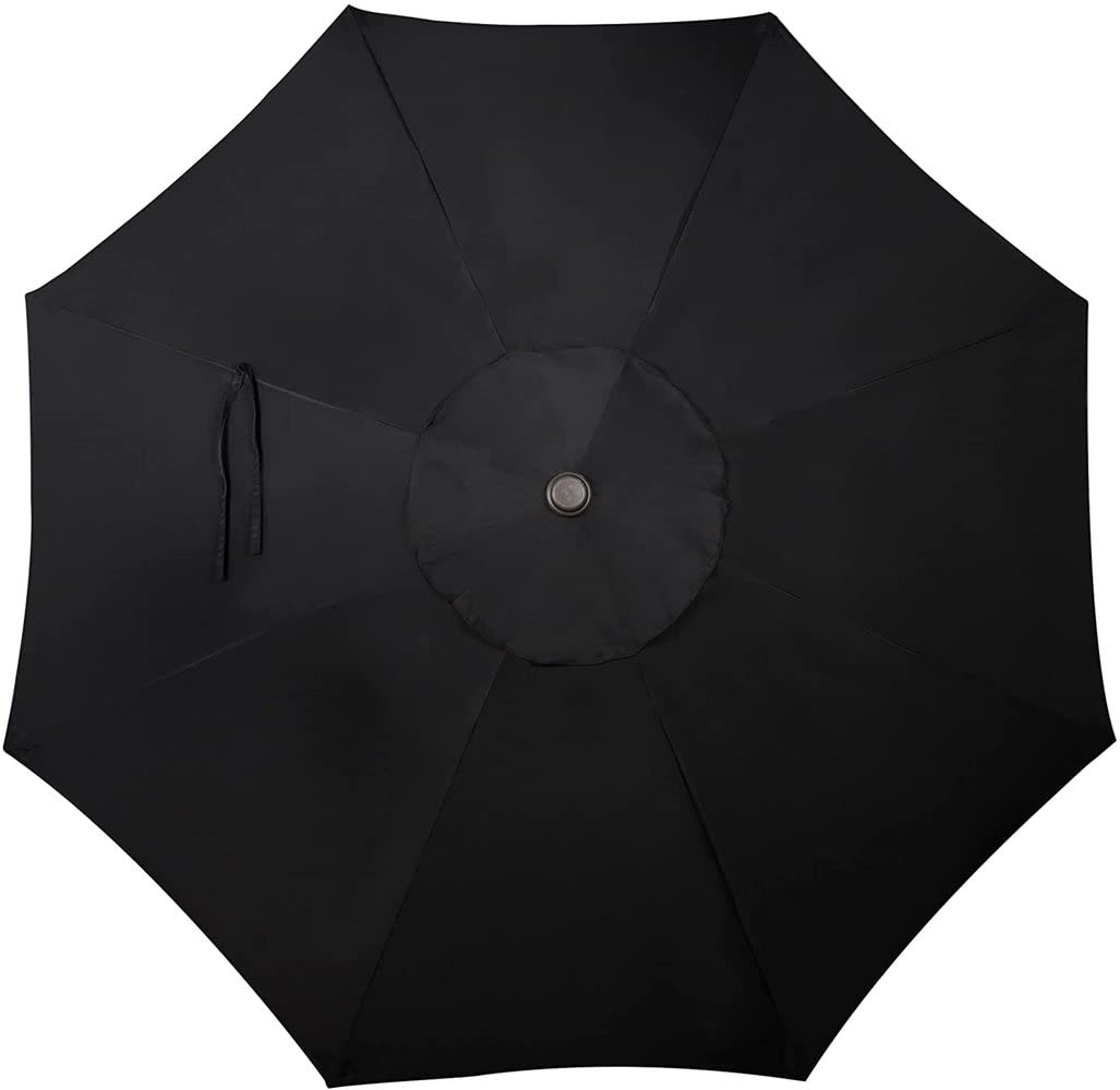 3 m bananowy baldachim parasola zastępczego do 8-ramiennego wiszącego parasola, trwały materiał z ochroną przed promieniowaniem UV 30+, duży ogrodowy parasol plażowy