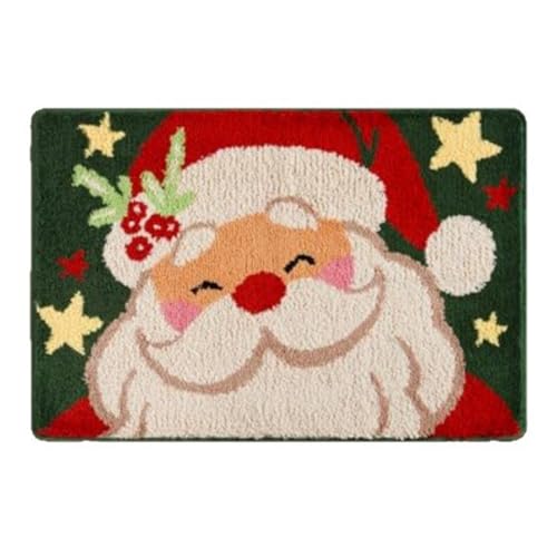 �N���X�}�X�e�[�}�̌��փ}�b�g �X���b�v�Z�[�t �T���^�� ����̃|���G�X�e�����n 76cmx50cm ���j�� ??����~�� ���փ}�b�g �ƒ�p �G�� �z�[���f�R���[�V���� �t���A�}�b�g