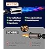 Powerful Propane Torch Gun with One-Touch Max Fire, Adjustable Flame Thrower Torch Charcoal Wood Campfire with Safety Lock, Cooking Grill Blow Torch for Searing Steak, BBQ, Grill, (Tank Not Included)