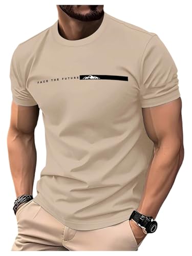 Image of RoseSeek Men's Color Block Short Sleeve Tee Shirts Casual Crewneck T Shirt Trendy Summer Tops