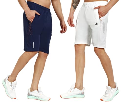 Image of RynoGear Shorts for Men with Zipper Pocket (Pack of 2)