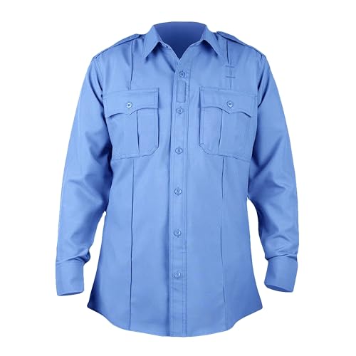 Image of First Class 100% Polyester Long Sleeve Zippered Uniform Shirt