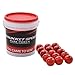 Rukket 15pk Weighted Baseball/Softball Heavy Training Balls | Practice Hitting, Batting and Pitching with Complete Control Powerball (1 Pound, 3-inch Diameter) Includes Bucket
