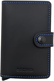 Secrid Uni Card Protector Travel Accessories - Envelope Card Holder, black&blue