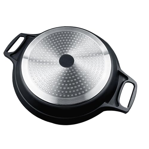 Padella a Doppio Manico, Padella per Pancake Facile da Pulire Antiaderente per Grigliare (36 cm/14,2 pollici)