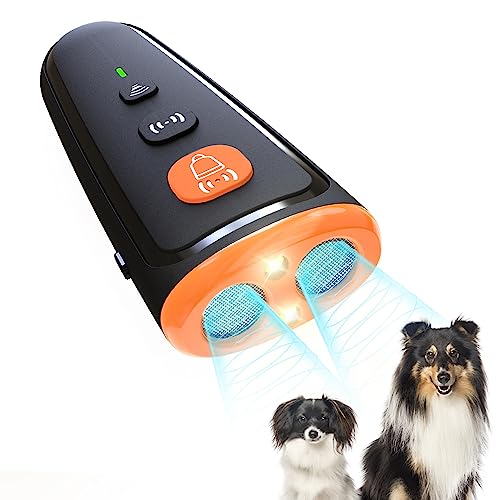 Easytech Ahuyentador de Perros, Inhibidor Ladridos Perro Vecino, Ahuyentador Perros, Ahuyentador de Perros Potente, Ahuyentador Perros Potente, Ahuyentador de Perros Ultrasonidos, Ultrasonidos Perros