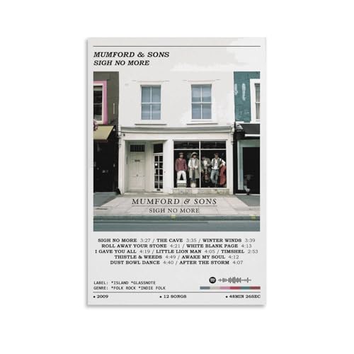 WUYUART Mumford And Sons Sigh No More Album Cover Canvas