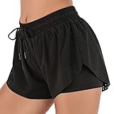 ❤ Atmungsaktives Polyester-Spandex-Gewebe, das Sie während des Trainings kühl hält. Eingebauter längerer Liner leitet Feuchtigkeit ab und trocknet schnell für optimalen Komfort und privaten Schutz.
