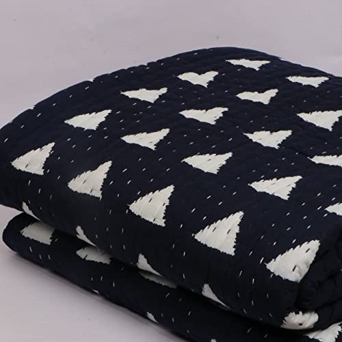 Couverture kantha en coton INDACORIFY jeté de lit imprimé - 4