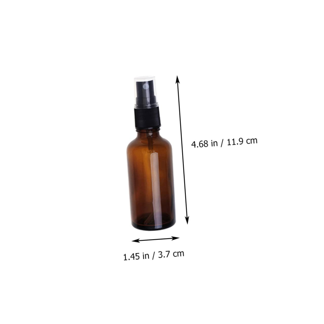 Braune Glas Sprühflaschen 50ml Wiederbefüllbar für Weihachten Party