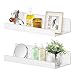 AC Wand  günstig Kaufen-SHEPIN 2 Stück Wandregal Weiß Regal Ohne Bohren 38cm Acryl Schweberegal Regal Wand Kleberegal Bad Regalbrett Schwebendes Regal für Schlafzimmer Küche Badezimmer