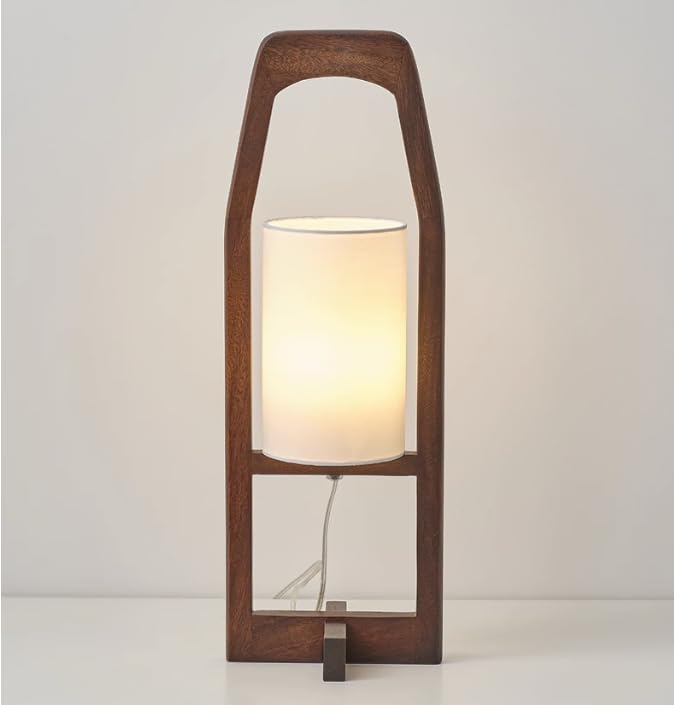 Lámpara de pie retro para sala de estar WouND de estilo japonés regulable 6