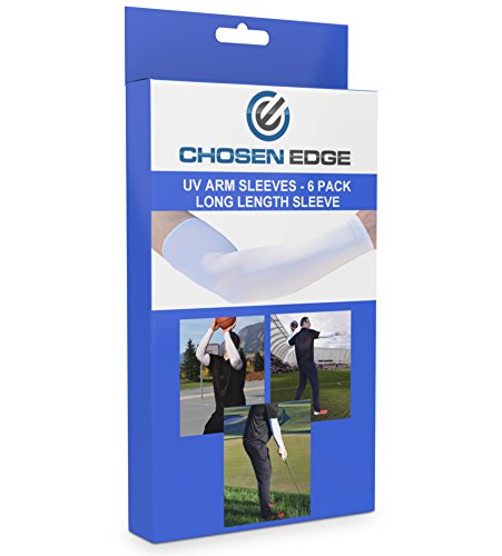 Chosen Edge UV Arm Sleeves for Men UV Protection, Large, XL, UV Sun