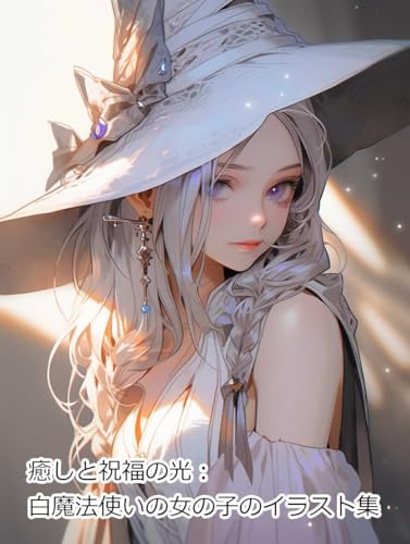 癒しと祝福の光:白魔法使いの女の子のイラスト集