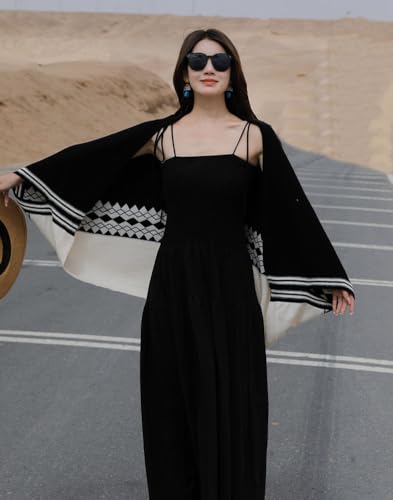 Shawl Wraps for Women Open Front Cape Knitted Sweater Cardigan Poncho Casual Shawl Pashmina Wraps for Women 20252