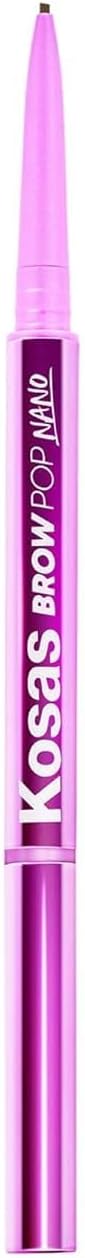 - Brow Pop Nano Eyebrow Pencil – Ultra-Fine 1mm Micro Brow Pencil with Spoolie, Medium Brown