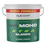 ALBACOR XTRA Pintura Antihumedad Interior - Exterior -5KG-, (Blanco Mate), Pintura Antimoho Para Techos, Baños, Cocinas, Poco Salpicado, Evita la Aparición de Moho