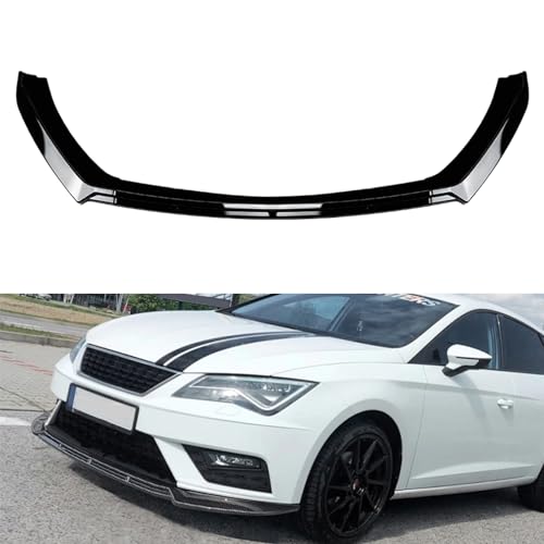 Front Bumper Spoiler Lip Splitter For Seat Leon MK3.5 2017-2020