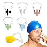 1. 【Confort optimal】Le pince-nez pour la nage est conçu pour offrir un maintien sécurisé et confortable tout en empêchant l'eau de pénétrer dans les narines. Fabriqué en silicone souple, il garantit une expérience de nage agréable et sans gêne pour les adultes et les enfants.