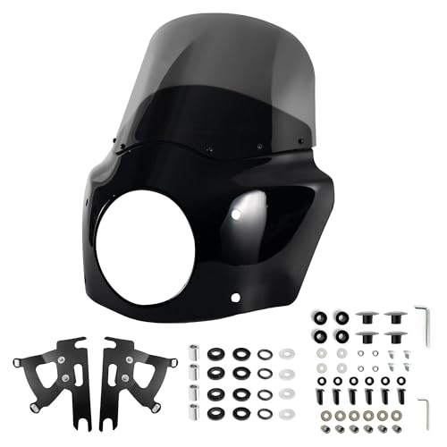Pare-brise moto fumé pour rouler confortablement en Harley Fat Boy FLSTF
