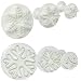 Elinka Fondant Cake Cutter Mold Decorating Plunger Sugarcraft Snowflake Cutter Tools Set of 3