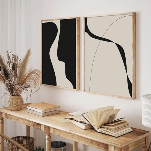 Affiches modernes géométriques YAJNILUCK 60x80 cm salon - 2