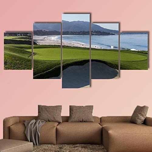 Impression sur toile XXL paysage alpin | Tableau 5 panneaux chic