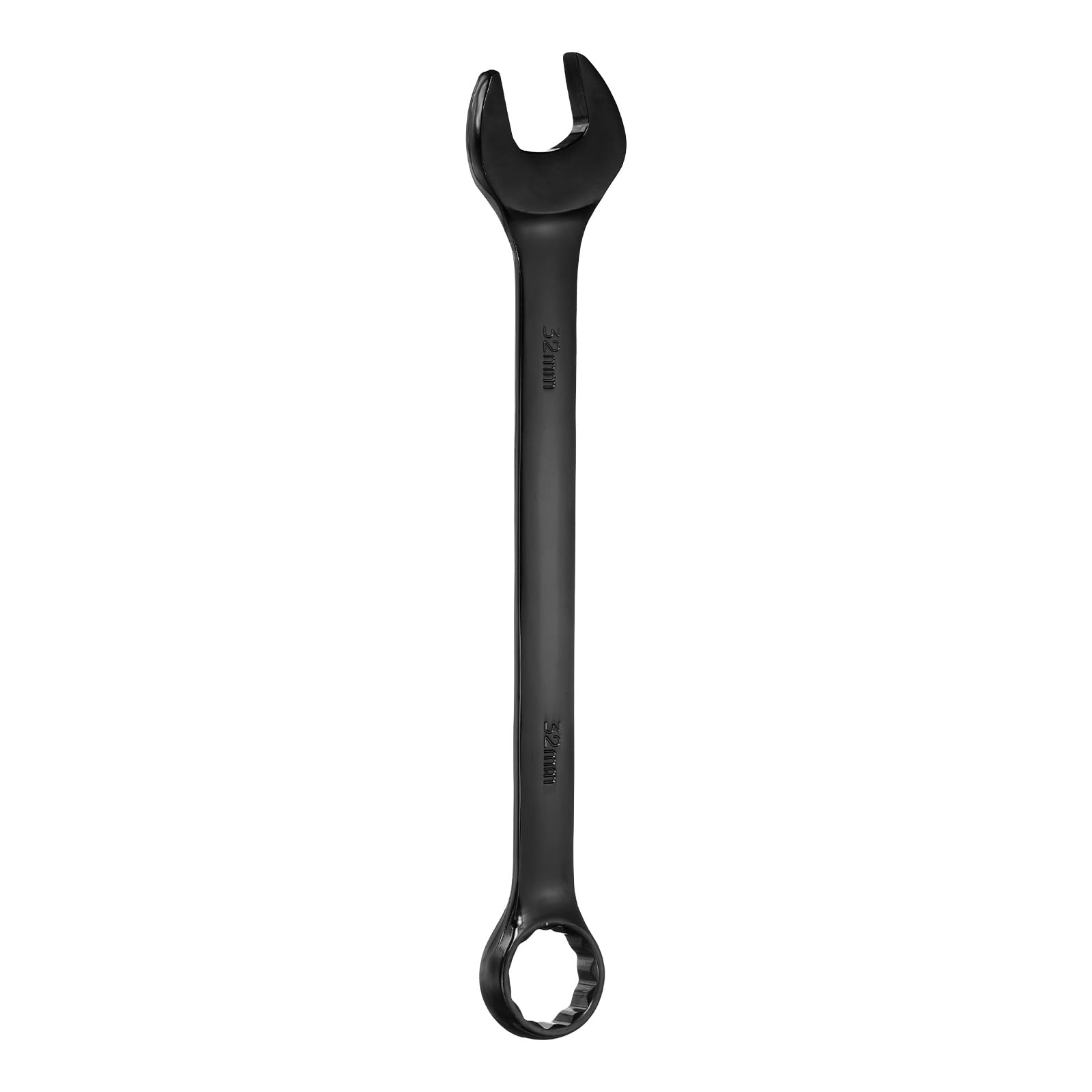 sourcing map Metric Combination Wrench 32mm 12-Point Box & Open End Double Ended Wrenches Spanners Tools for Household Automotive Machinery DIY Repair, Black