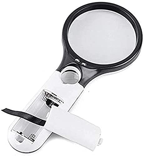 Magnifier à trois lumières pour lire sans fatigue oculaire les détails de lecture