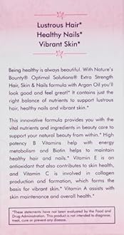 Nature's Bounty Advanced Hair, Skin & Nails, Argan-Infused Vitamin Supplement with Biotin and Hyaluronic Acid, 150 Rapid Release Softgels (Pack of 2)