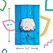 Toolik Diaper Bag Dispenser with 105 Disposable Unscented Waste Bags (7 Refill Rolls) for Baby and Toddler Poop or Dirty Clothes, Essential for Travel and Quick Change on The Go (3D Cubes)