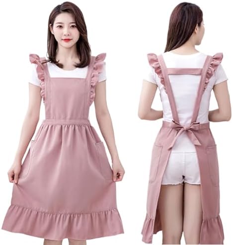 Kitchen Chef Apron Tabards for Women with 2 Pockets Wrap Around Vintage ...