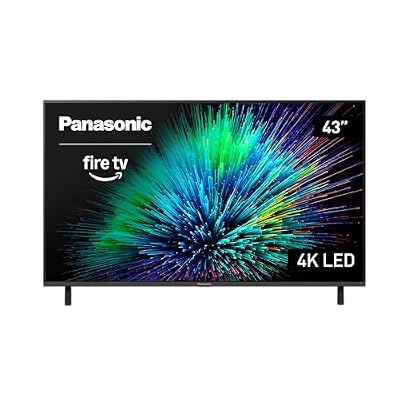 Panasonic W70 Series (2025 Model) 43" LED 4K Ultra HD Smart Fire TV, Press & Ask Alexa, Apple AirPlay, HDR10+, HDMI 2.1, and Bluetooth Support - 43W70BP