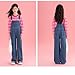 12 Month Overalls Girl Girls Denim Overalls Wide Leg Adjustable Big Kids Bibs Overall Trendy Boys Y2K Jean Jumpsuits with Pockets St. Patricks Day Clothes Blue 11-12 Years