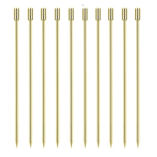 10 �̃J�N�e���s�b�N�X�e�B�b�N�X�e�����X�|�t���[�c�X�e�B�b�N�h�����N�h�a�}�e�B�[�j�s�b�N - �T�[�N��/�{�[��/�n�b�g�`��(Gold 10pcs Hat)