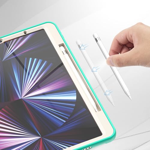 Funda iPad Pro 12.9 resistente 2022 2021 con protector pantalla y lapicero 7