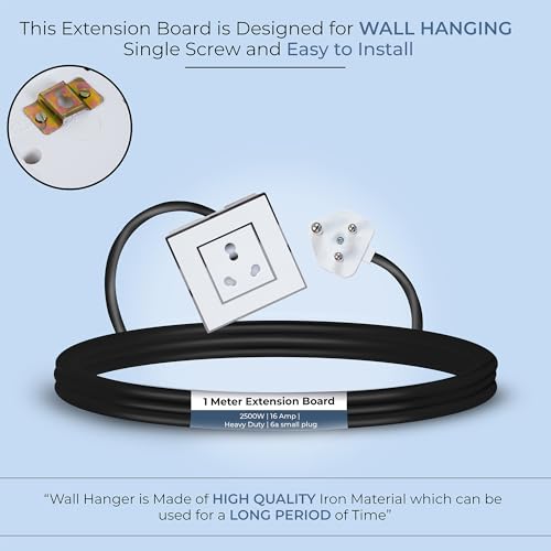 Image of Extension Board Heavy Duty Multi Socket 15A /16A /20A (2500 Watts 6A Small Plug, 1 Meter)
