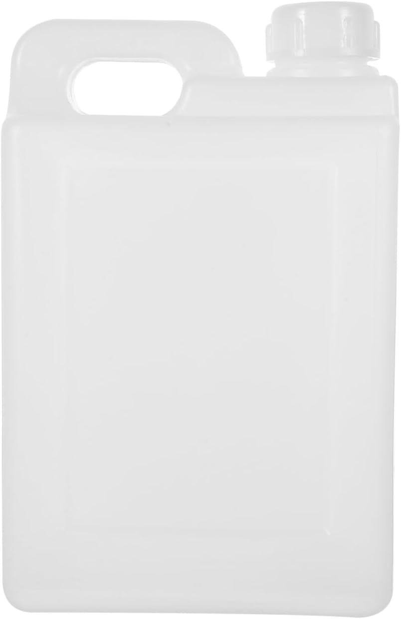 FUNOMOCYA 1L Flat Plastic Storage Bottle with Cap - Reusable Chemical Container for Water, Oils, Adhesives, Lab Use