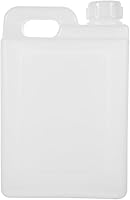 FUNOMOCYA 1L Flat Plastic Storage Bottle with Cap - Reusable Chemical Container for Water, Oils, Adhesives, Lab Use