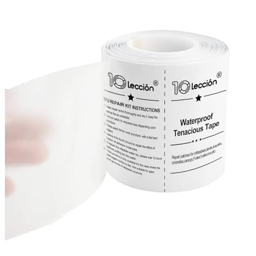 3 in x 7 ft Roll TPU Pool Patch Repair Kit for Air Mattress, Swimming Pool, Bounce House, Tent, Canvas, Canopy, Pool Floats, Tubes Air Bed and Inflatable Toys