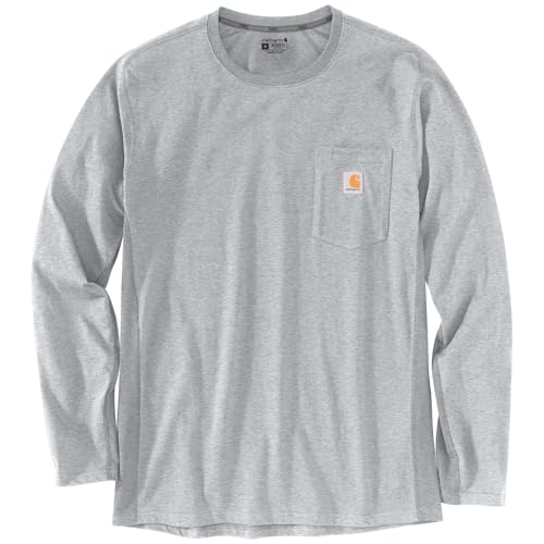 Image of Carhartt Men's Force Relaxed Fit Midweight Long-Sleeve Pocket T-Shirt