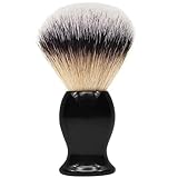 Shaving Brush Traditional Men Shaving Brush Rich Lather Shave Brush Bristle Brush for Male Grooming, Barbers and Salon. Wet Shaving Brush for Men Using Shaving Cream, Foam & Soap Black Resin Handle