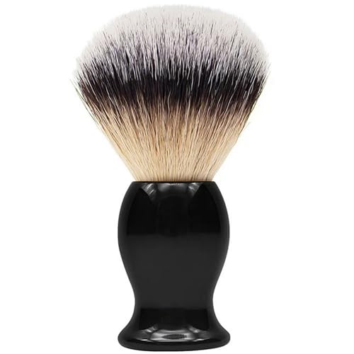 Shaving Brush Traditional Men Shaving Brush Rich Lather Shave Brush Bristle Brush for Male Grooming, Barbers and Salon. Wet Shaving Brush for Men Using Shaving Cream, Foam & Soap Black Resin Handle